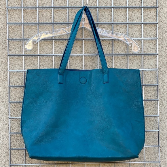 Bohemian Dreams Handbags - Magnetic Snap Turquoise Tote Shoulder Bag Purse